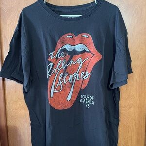 The Rolling Stones Black Cotton T-Shirt